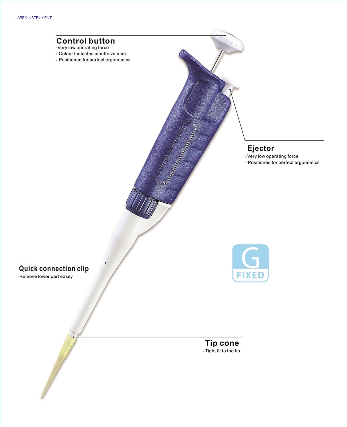 G single channel fixed-volumn micropipette