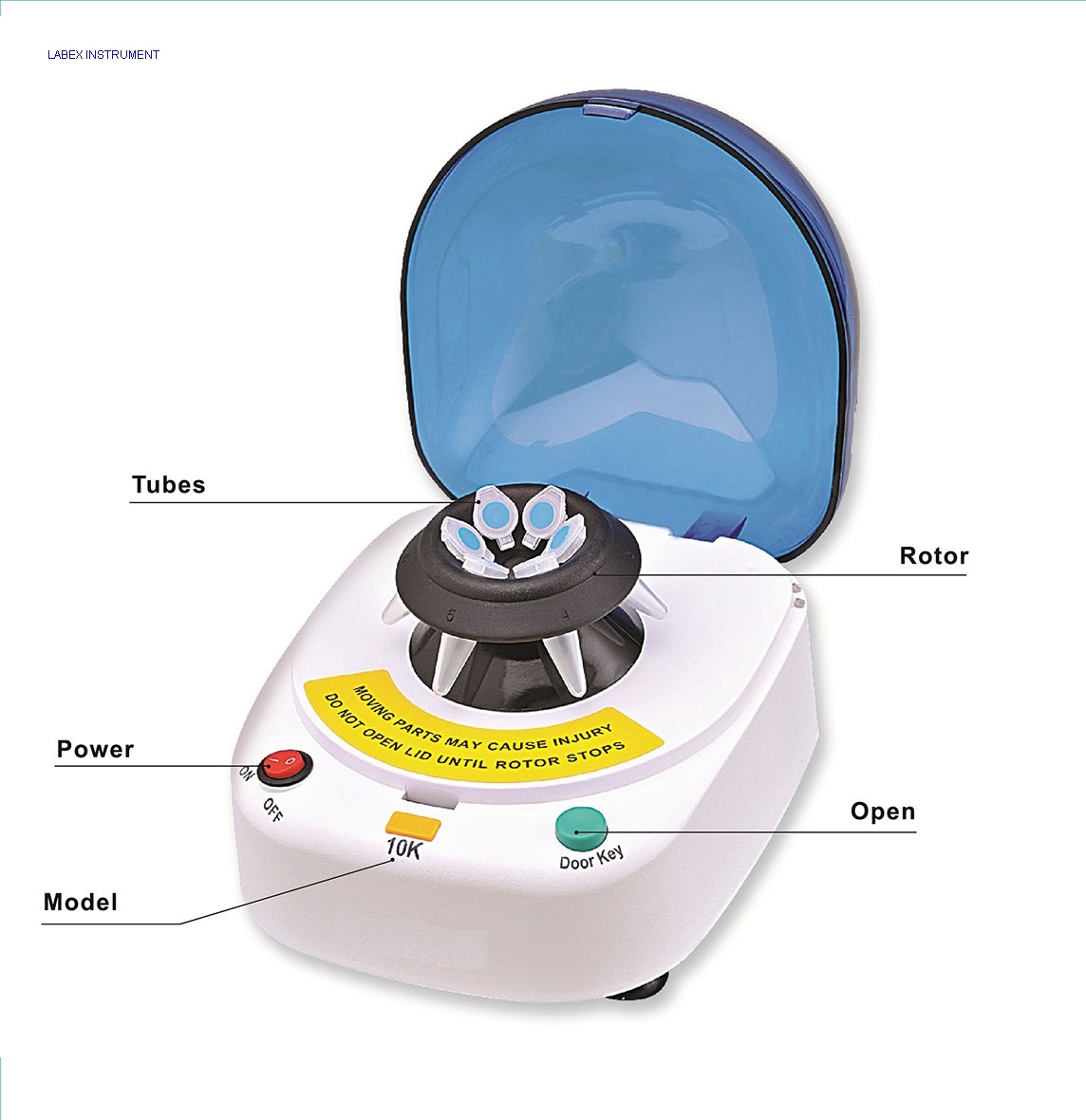 Single speed mini centrifuge